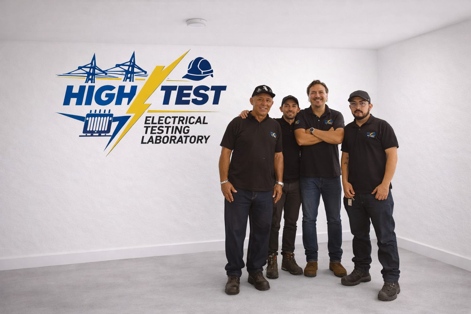 Equipo técnico de HIGH TEST SAS realizando ensayos